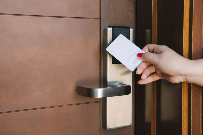 card key door lock